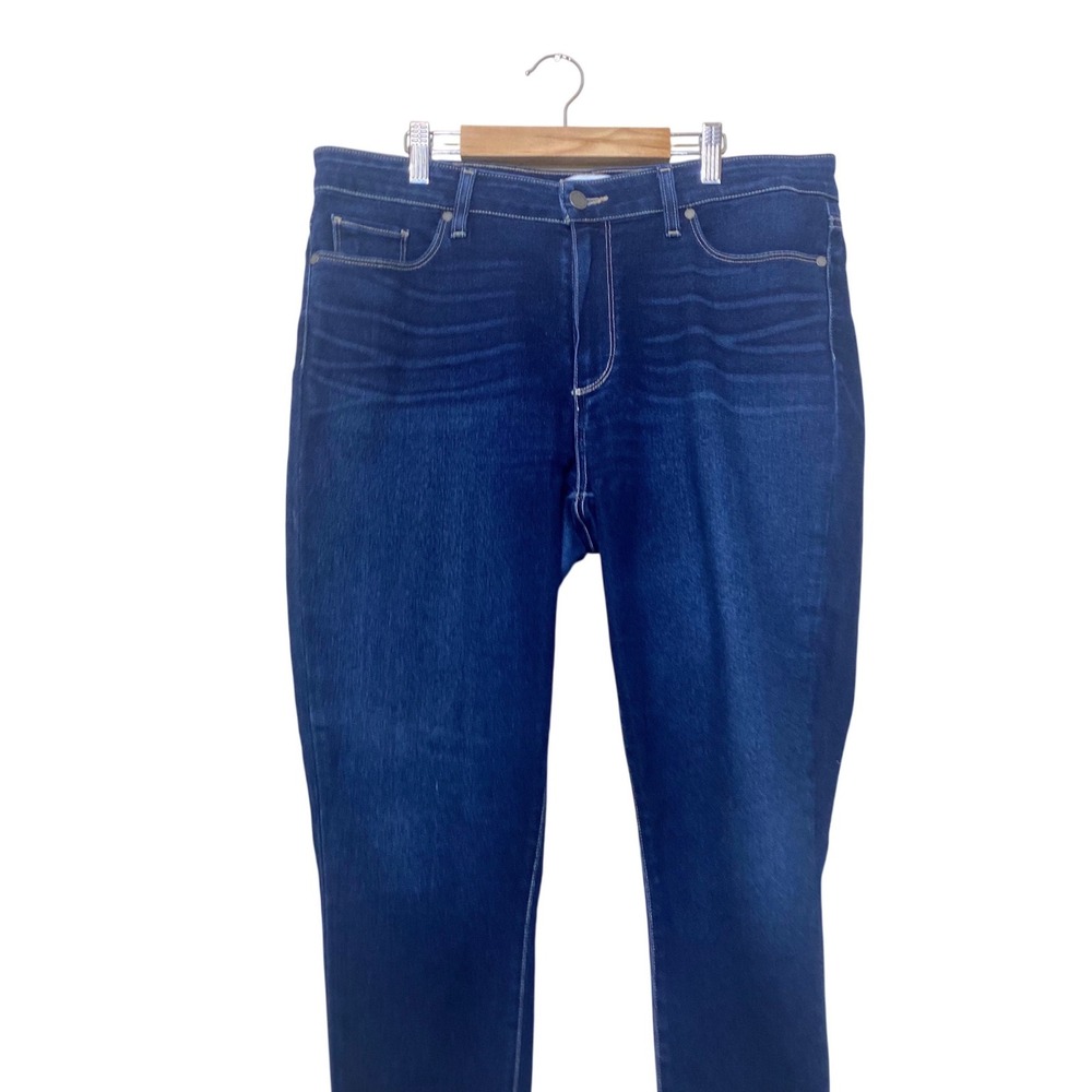 Paige Womens High Rise Skinny Jeans Dark Indigo Blue Stretch Denim Size 32 - Picture 2 of 6